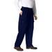 Men's Big & Tall Thermal-Lined Cargo Pants by KingSize in Navy (Size L)