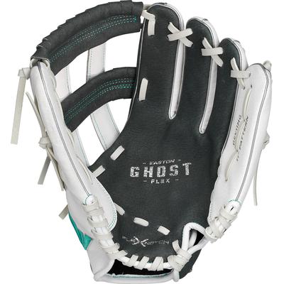 Easton Ghost Flex Youth GFY11MG 11" Fastpitch Softball Glove - Right Hand Throw White/Black