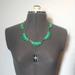 J. Crew Jewelry | J. Crew Green Scallop Statement Necklace | Color: Green | Size: Os