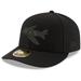 Men's New Era Black York Jets Alternate Logo on Low Profile 59FIFTY II Fitted Hat