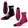 "Men's For Bare Feet Toronto Raptors 2-Pack Team Quarter-Length Socks"