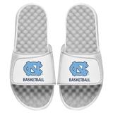 Men's ISlide White North Carolina Tar Heels Basketball Slide Sandals