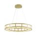 Hammerton Studio Carlyle Metro Chandelier Metal in White/Yellow | 4.2" H x 35.5" W x 35.5" D | Wayfair CHB0033-36-GB-WL-CA1-L3