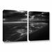 ArtWall A Dark Cloud - 2 Piece Wrapped Canvas Photograph Print Set Metal in Black/Gray/White | 32 H x 48 W x 2 D in | Wayfair 0laz002b3248w