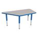 Sprogs Preschool Adjustable Height Trapezoid Activity Table w/ Casters Laminate/Metal | 23 H in | Wayfair SPG-CRKTPCSTR-GBL