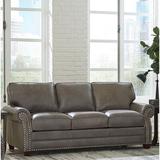 Sofa Web Vernon 84" Genuine Leather Rolled Arm Sofa Genuine Leather | 38 H x 84 W x 37 D in | Wayfair VernonSofa-DB