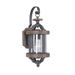 Eastbourne 1-Light Outdoor Wall Lantern Aluminum/Glass/Metal in Black/Gray Laurel Foundry Modern Farmhouse® | 17.25 H x 7 W x 9 D in | Wayfair