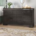 Alcott Hill® Waynesburg 6 Drawer 58.2" W Dresser Wood in Gray | 33.5 H x 58.25 W x 15.75 D in | Wayfair 887576AE18B640BF9FDB2EDC93E0F52F