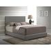 Glory Furniture Hillary Upholstered Low Profile Standard Bed Faux leather in Gray | 47 H x 79 W x 81 D in | Wayfair G1805-KB-UP