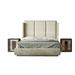 Hispania Home London Bedor170 Bedroom Set 3 Pieces Upholstered in Brown | King | Wayfair BEDOR170-SET3KM