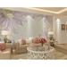 GK Wall Design Vintage Daisy Flower Soft Blossom TEXTILE Wallpaper Fabric in Pink/White | 55 W in | Wayfair GKWP000083W55H35