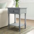 Sand & Stable™ Russ End Table w/ Storage Wood in Gray | 26 H x 19 W x 15.75 D in | Wayfair 6B29EEFDA8E9441BA53BAFD47315847A