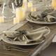 August Grove® Silverlock Plain Dinner 20" Linen/Napkin Polyester/Linen in Black/Brown/Gray | 20 W in | Wayfair LRFY7994 37979196