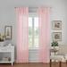 Ophelia & Co. Mercuri Solid Semi-Sheer Tab Top Single Curtain Panel Polyester in Pink | 95 H in | Wayfair LRKM3980 42711913