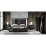 Hispania Home London Bedor147 Bedroom Set 3 Pieces Wood in Black | Queen | Wayfair BEDOR147-SET3QHG