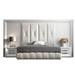 Hispania Home London Tufted Standard Bed Upholstered/Faux leather in Black | 61 H x 135 W x 85 D in | Wayfair BEDOR124-QHG