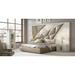 Hispania Home London Bedor166 Bedroom Set 3 Pieces Upholstered in Brown/Gray, Size Queen | Wayfair BEDOR166-SET3QM