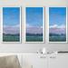 Red Barrel Studio® 'Distant Views' Oil Painting Print Multi-Piece Image Plastic/Acrylic in Blue | 25.5 H x 40.5 W x 1 D in | Wayfair