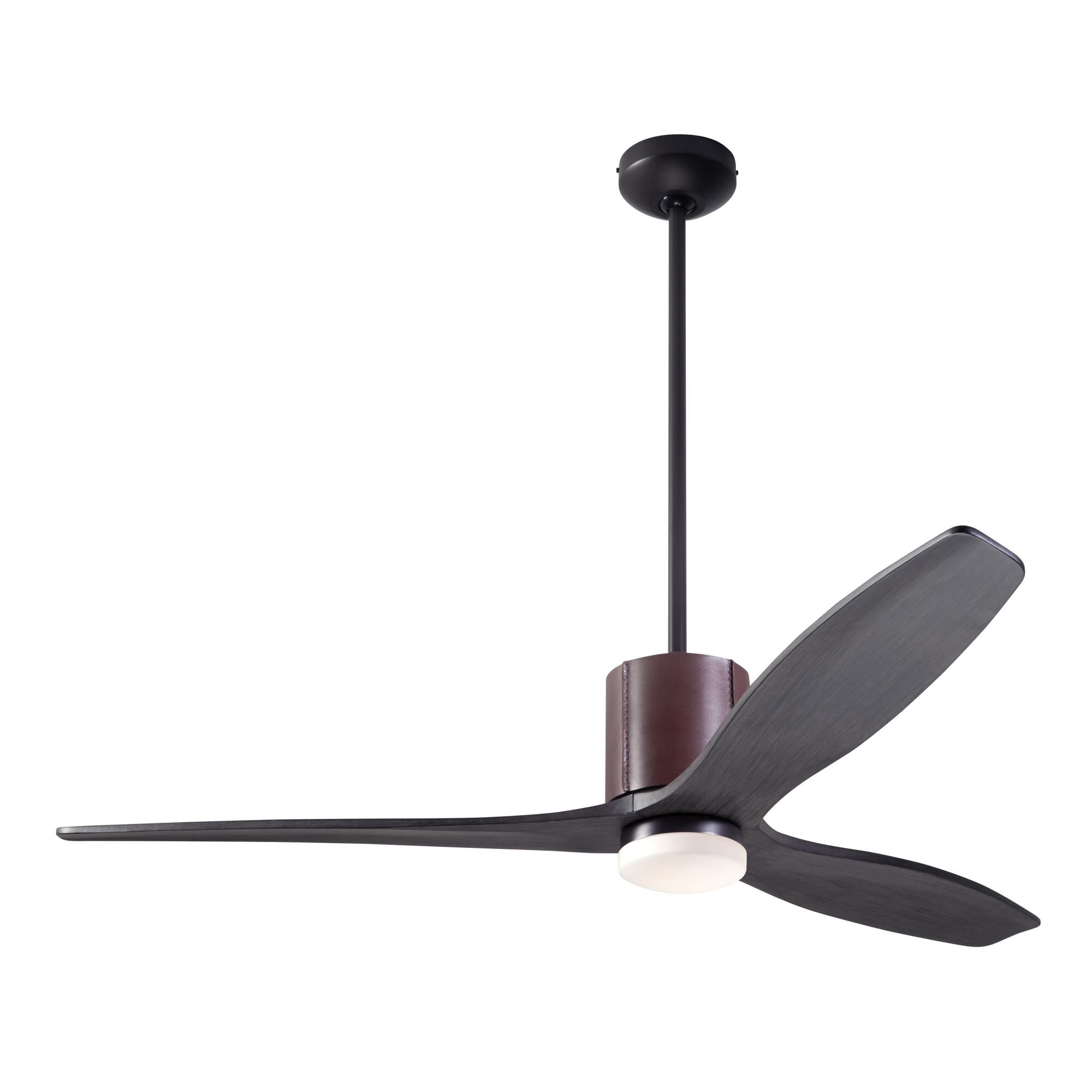 Modern Fan Company Leatherluxe 54 Inch Ceiling Fan with Light Kit - LLX-DBCH-54-EB-271-CC