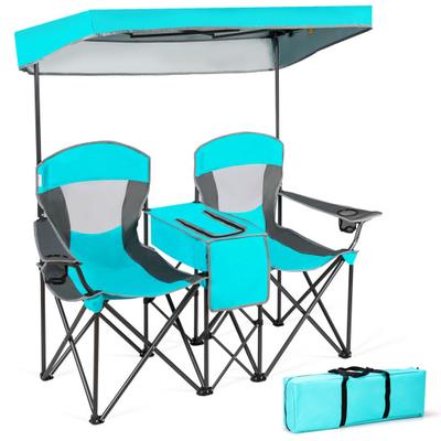 Costway Portable Folding Camping Canopy Chairs wit...