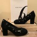 Nine West Shoes | New Suede Moccasin Front Block Heel | Color: Black | Size: 5