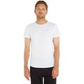 Tommy Jeans Herren T-Shirt Kurzarm TJM Slim Slim Fit, Weiß (White), 3XL