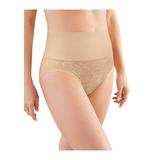 Plus Size Women's Tame Your Tummy Brief by Maidenform in Nude Transparent Lace (Size M)