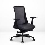 Via Seating Genie® Ergonomic Task Chair Upholstered in Gray/Black/Brown | 42.5 H x 27 W x 27 D in | Wayfair 810061170068