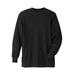 Men's Big & Tall Heavyweight Thermal Underwear Crewneck Tee by KingSize in Black (Size 5XL) Long Underwear Top