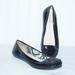 Coach Shoes | Coach Gretchen Flat In Patent Black | Color: Black | Size: 6