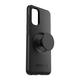 OtterBox Symmetry POP - Schutzhülle mit PopSockets für Samsung Galaxy S20 (schwarz), 77-64209