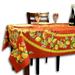 Sweet Us Wipeable Stain Resistant Acrylic Coated French Provencal Lemon Floral Cotton Tablecloth Collection Cotton in Orange | Wayfair