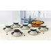 Lorren Home Trends 6 Piece Espresso Cup & Saucer Set Porcelain/Ceramic in Black/Brown | 2.25 H in | Wayfair Domino-6