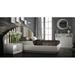 Everly Quinn Tufted Solid Wood & Standard Bed Wood & /Upholstered/Velvet in Brown | 55 H x 128 W x 79 D in | Wayfair