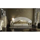 Everly Quinn Dirksen Tufted Solid Wood & Standard Bed Wood & /Upholstered/Velvet in Brown | 55 H x 138 W x 84 D in | Wayfair