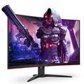 AOC Gaming CQ32G2SE - 32 Zoll QHD Curved Monitor, 165 Hertz, 1ms, FreeSync Premium (2560x1440, HDMI, DisplayPort) schwarz/rot