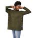 Plus Size Women's Side Button Turtleneck Sweater by ellos in Deep Olive (Size 34/36)