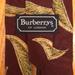 Burberry Accessories | Burberry Silk Tie Maroon & Green Leaf Design | Color: Green/Red | Size: Approx Length 57 1/2” Width 3 7/8”