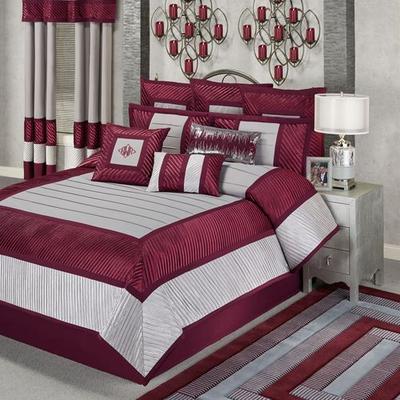 Sigma Comforter Set Burgundy, California King, Bur...