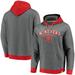 Men's Fanatics Branded Heathered Gray/Red Montreal Canadiens True Classics Signature Fleece Pullover Hoodie