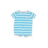 Carter's Short Sleeve Outfit: Blue Bottoms - Size Newborn