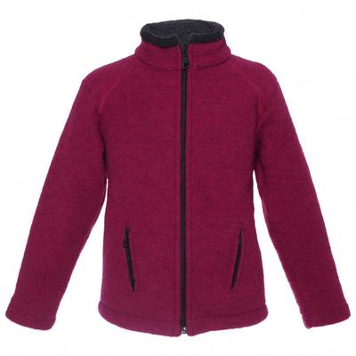 Reiff - Kid's Wollfleecejacke Colori - Merinojacke Gr 128 lila/rot