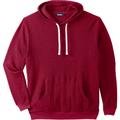 Men's Big & Tall Waffle-Knit Thermal Hoodie by KingSize in Heather Rich Burgundy (Size 4XL)