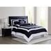 London Fog Raynes Hotel 5 Piece Comforter Set Polyester/Polyfill/Microfiber in Black | King Comforter + 2 Shams + 2Throw Pillows | Wayfair