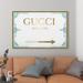 Oliver Gal Milan Sign Aqua - Textual Art on Canvas in White/Brown | 36 H x 54 W x 1.5 D in | Wayfair 29164_54x36_CANV_PSGLD