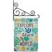 Breeze Decor Explore the World 2-Sided Polyester 18 x 13 in. Flag Set in Gray/Green | 18.5 H x 13 W x 1 D in | Wayfair