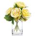 Primrue Large Head Rose Floral Arrangements in Vase Silk/Fabric | 11 H x 8 W x 8 D in | Wayfair F53FB63D0B814C6F9C3EE8B10DBD096C