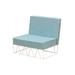 iSiMAR Lagarto Patio Chair w/ Cushions, Polyester in Gray/Blue/Brown | 31.5 H x 31.4 W x 28.3 D in | Wayfair 9158_TG_VH