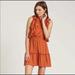 Anthropologie Dresses | Dra Anthropologie Dress Rust Orange Sz Medium | Color: Orange | Size: M