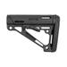 Hogue AR15/M16 OverMold Collapsible Buttstock Fits Mil-Spec Buffer Tube Black Rubber 15040